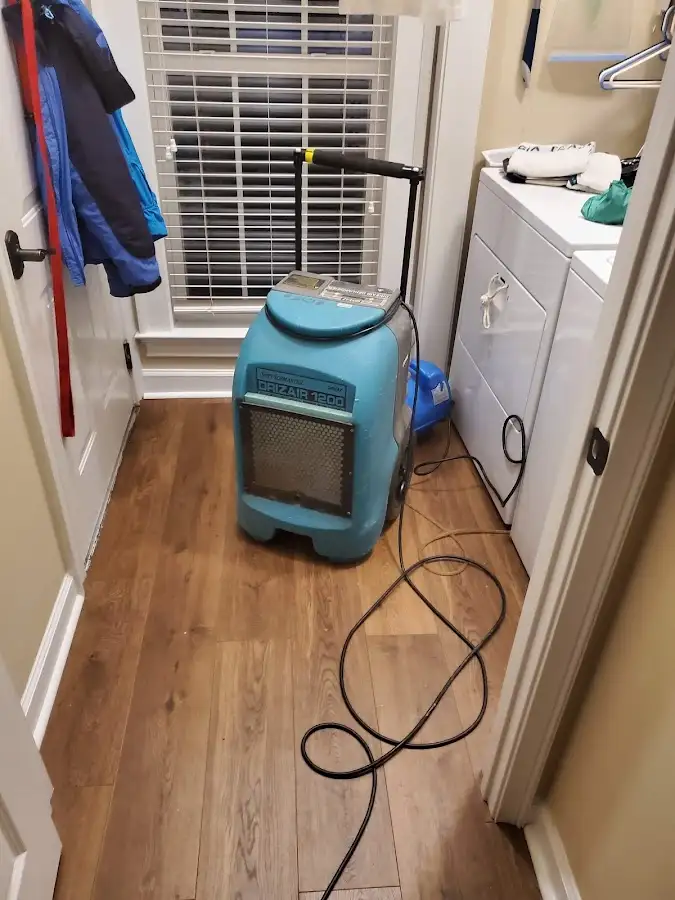 Commercial dehumidifier deployed for Flood Damage Cleanup in San Benito